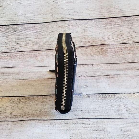 Kate Spade Large Dawn Paper Rose Floral Print Continental Zip Around Wallet - Picture 5 of 13